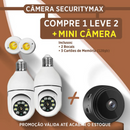 Kit de Câmeras 360° WiFi SecurityMax – 2 Unidades + Mini Câmera Grátis!