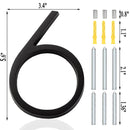 Números identificadores para residências grandes, efeito 3d - LuxuriousLabels