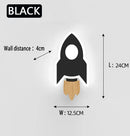 Luminária de Parede Infantil Foguete LED