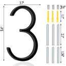 Números identificadores para residências grandes, efeito 3d - LuxuriousLabels