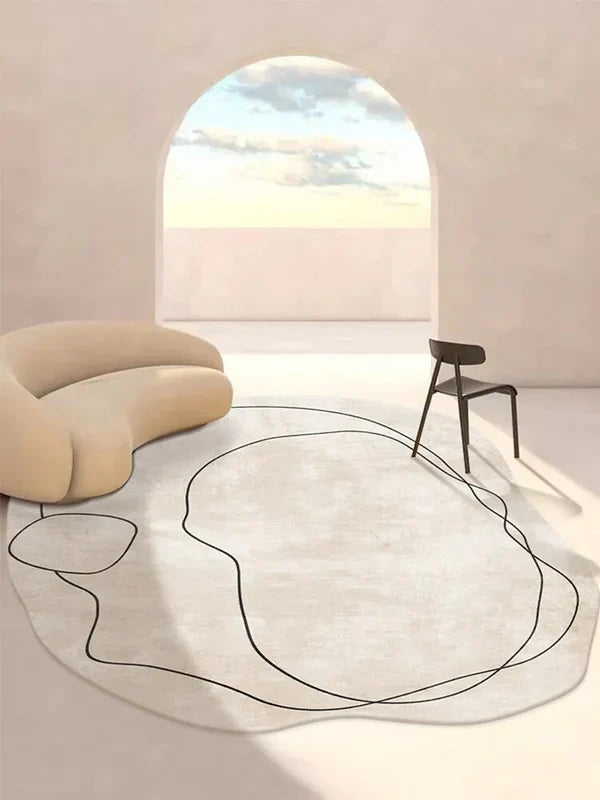 PROMO OUTLET - Tapete Decorativo Orgânico Abstrato Irregular - Coleção Atenas