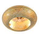 Luminária com Ventilador de teto moderno em Bambu - ZenithBreeze - Bambu Breeze Edition