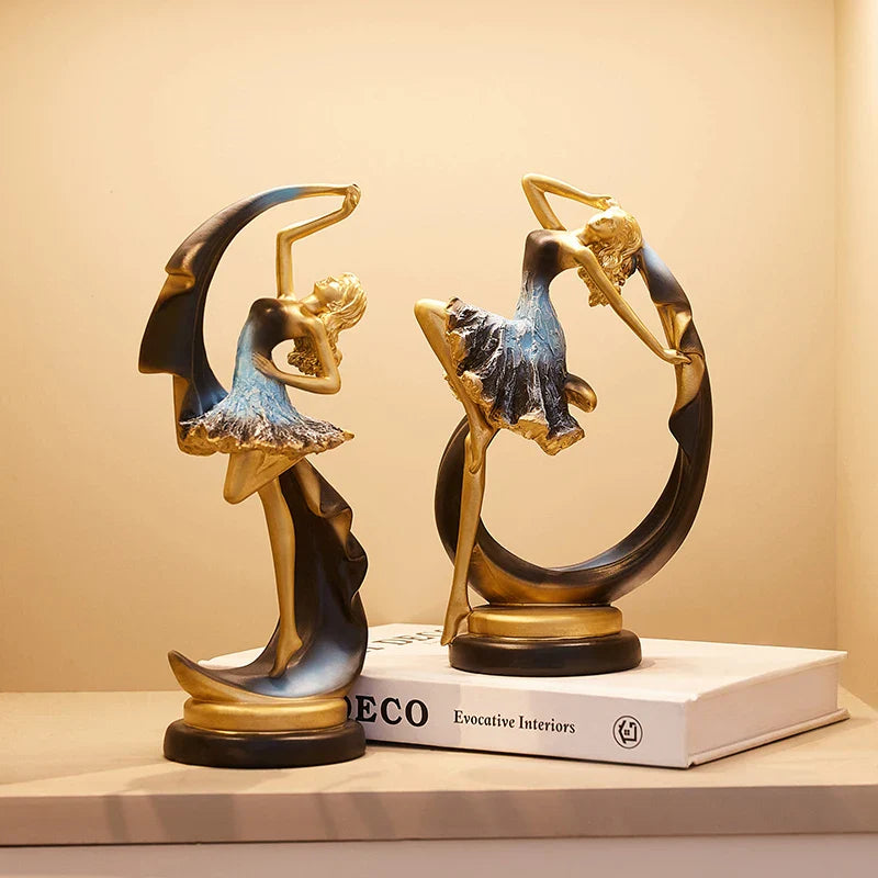 Escultura Elegância em Movimento: A Graça da Bailarina