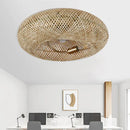 Luminária com Ventilador de teto moderno em Bambu - ZenithBreeze - Bambu Breeze Edition