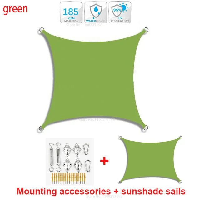 Toldo quadrado Portátil Impermeável Flexível e Resistente Com Proteção UV