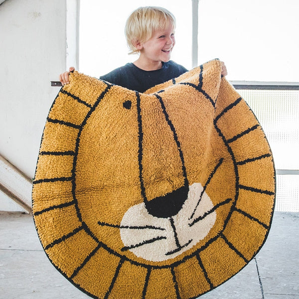 Tapete Decorativo Infantil Redondo - Coleção Fofura Animal