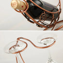 Elegance – Suporte Decorativo para Vinhos com Design Sofisticado