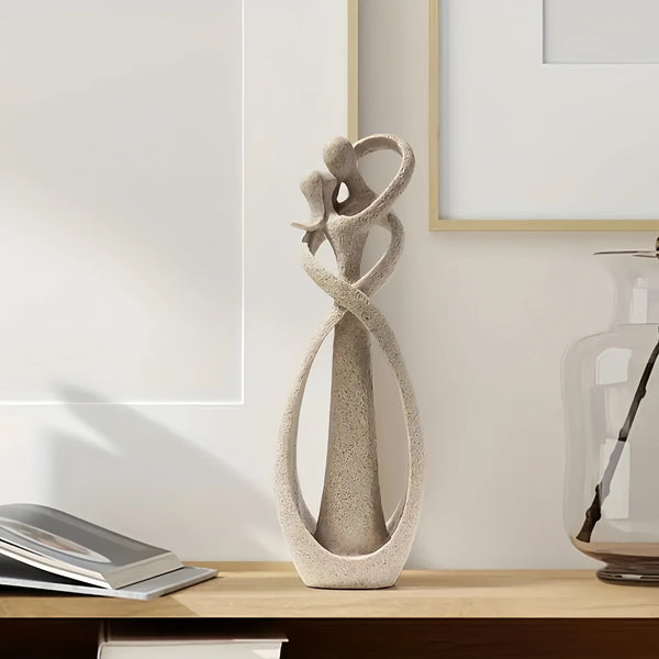 Escultura decorativa de Cerâmica Premuim - Coleção Amor Infinito