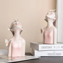 Escultura decorativa de Cerâmica Premuim - Coleção Bailarina Borboleta