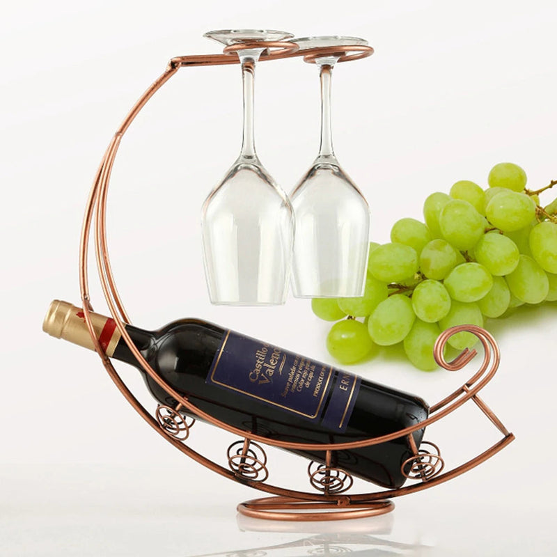 Elegance – Suporte Decorativo para Vinhos com Design Sofisticado