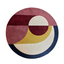 Tapete Geométrico Redondo Coleção Horizon