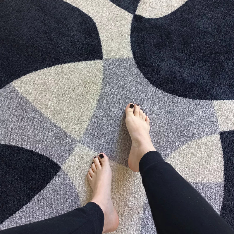 Tapete Orgânico Abstrato Grande - Coleção Flow