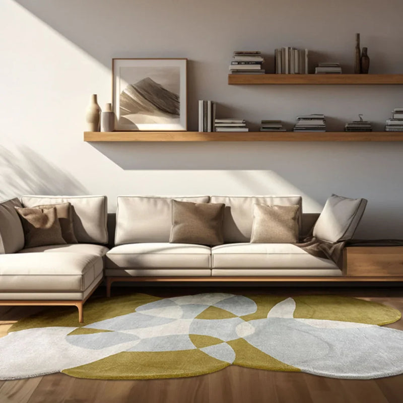 Tapete Orgânico Abstrato Grande - Coleção Flow