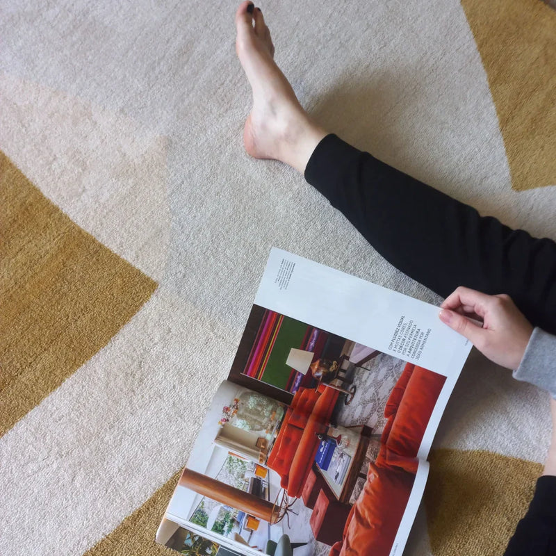 Tapete Orgânico Abstrato Grande - Coleção Flow