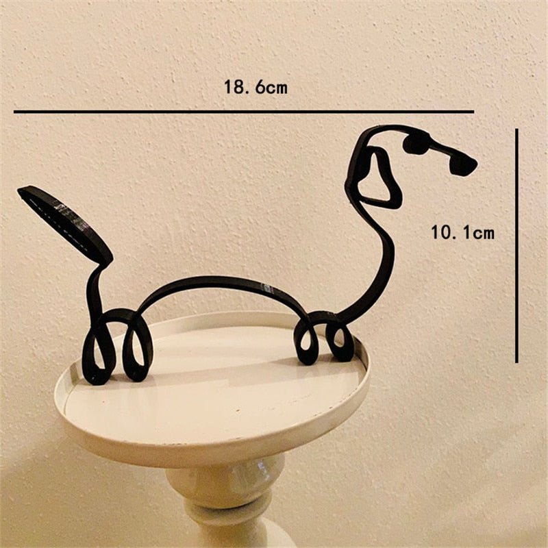 Esculturas artesanais de ferro - eu amo meu Cão! - Renova Lar