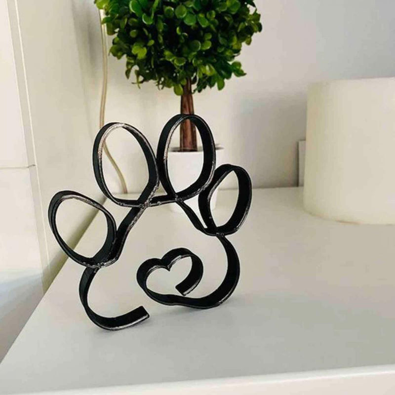 Esculturas artesanais de ferro - eu amo meu Cão! - Renova Lar