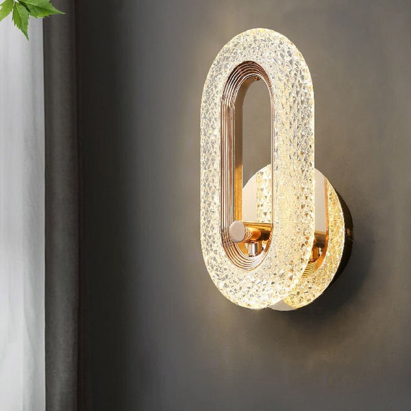 Luminária Arandela Oval de Luxo Cristal - CrystalLux - Renova Lar