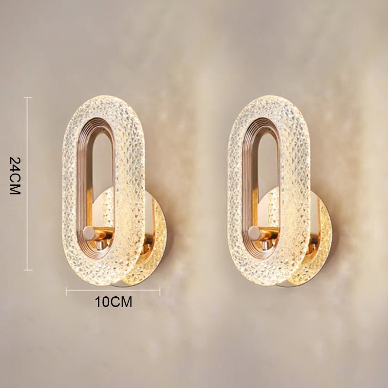 Luminária Arandela Oval de Luxo Cristal - CrystalLux - Renova Lar