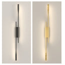 Luminária dupla de Parede Vertical Dourada - Gold Fusion - Renova Lar