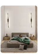 Luminária dupla de Parede Vertical Dourada - Gold Fusion - Renova Lar