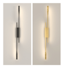 Luminária dupla de Parede Vertical Dourada - Gold Fusion - Renova Lar