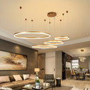 Lustre Moderno Pendente Circular LED - Nordic Europe Gold Edition - Renova Lar