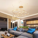Lustre Moderno Pendente Circular LED - Nordic Europe Gold Edition - Renova Lar
