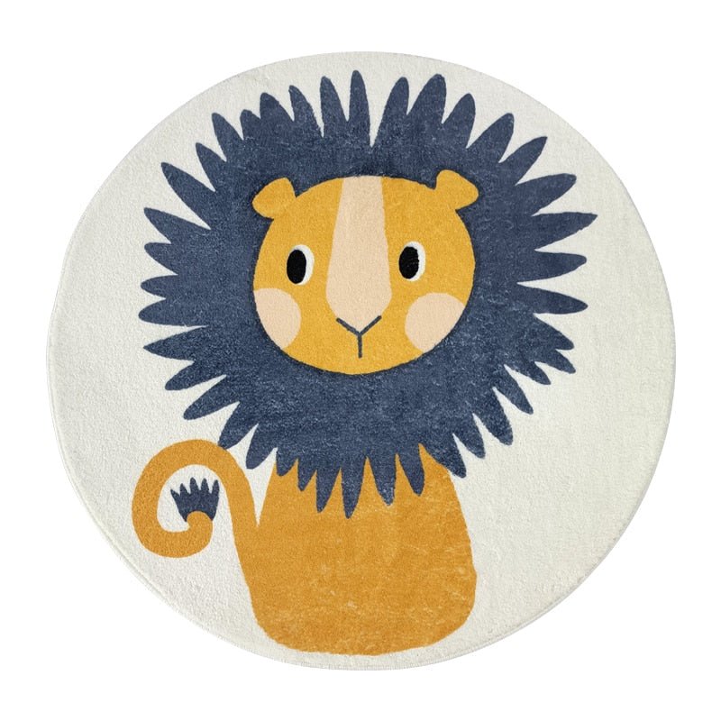 Tapete Decorativo Infantil Redondo - Coleção Fofura Animal - Renova Lar