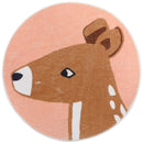 Tapete Decorativo Infantil Redondo - Coleção Fofura Animal - Renova Lar
