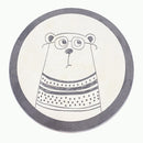 Tapete Decorativo Infantil Redondo - Coleção Fofura Animal - Renova Lar