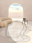 Tapete Decorativo Orgânico Abstrato Irregular - Coleção Atenas - Renova Lar