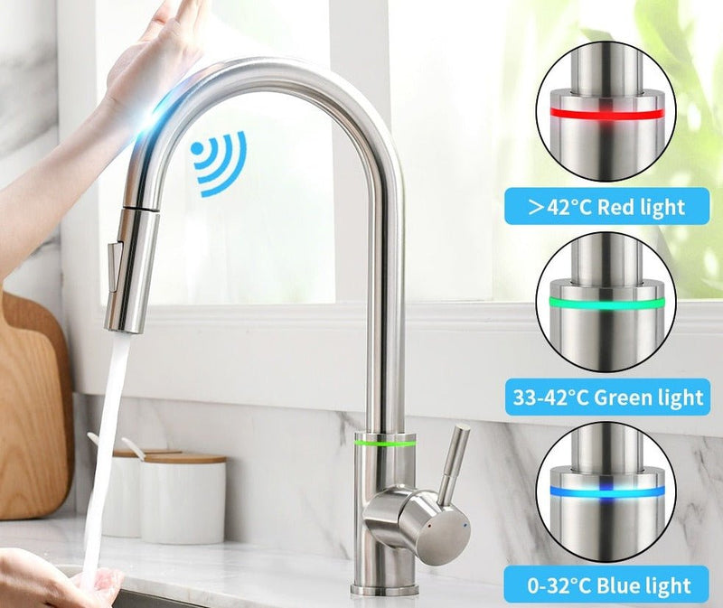 Torneira Gourmet Inteligente Para Cozinha - Smart Touch Kitchen PRO - Renova Lar